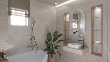 Online design Contemporary Bathroom by Rim A. thumbnail