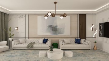 Online design Glamorous Living Room by Ghania E. thumbnail