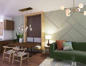 Online design Contemporary Combined Living/Dining by Vale G. thumbnail