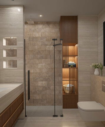 Online design Transitional Bathroom by Nada M. thumbnail