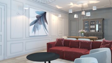 Online design Traditional Living Room by Irene K. thumbnail