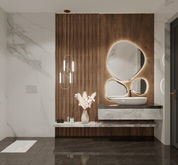 Online design Modern Bathroom by Tina D. thumbnail