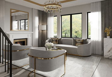 Online design Transitional Combined Living/Dining by Selma A. thumbnail