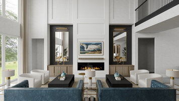 Online design Transitional Combined Living/Dining by Selma A. thumbnail
