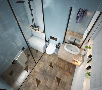 Online design Modern Bathroom by Amani Q. thumbnail