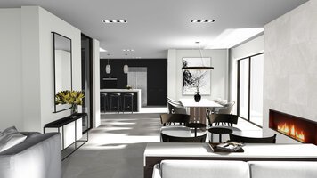 Online design Contemporary Combined Living/Dining by Ilaria C. thumbnail