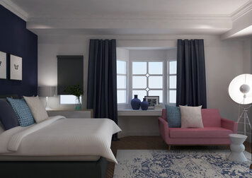 Online design Transitional Bedroom by Ibrahim H. thumbnail