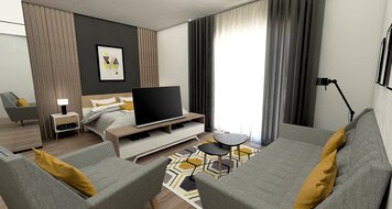 Online design Modern Combined Living/Dining by Tijana Z. thumbnail