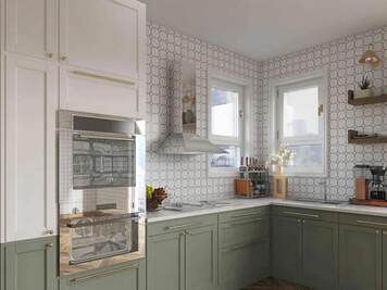 Online design Transitional Kitchen by Nishtha S. thumbnail
