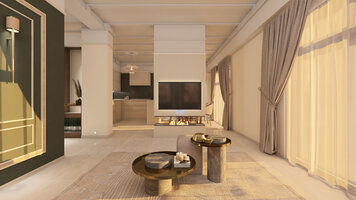 Online design Modern Combined Living/Dining by Fatma K. thumbnail