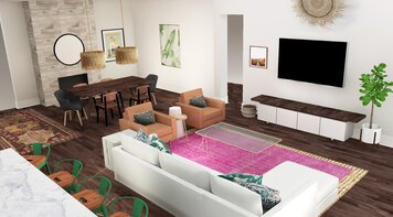 Online design Eclectic Combined Living/Dining by Tabitha M thumbnail