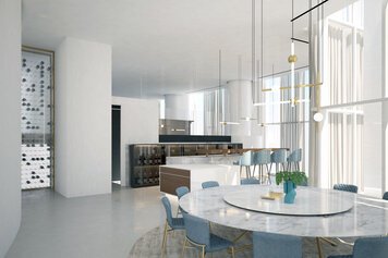 Online design Modern Combined Living/Dining by Melissa K. thumbnail