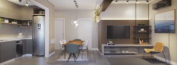 Online design Contemporary Combined Living/Dining by Jessica D. thumbnail
