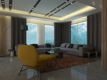 Online design Modern Living Room by Farah H. thumbnail
