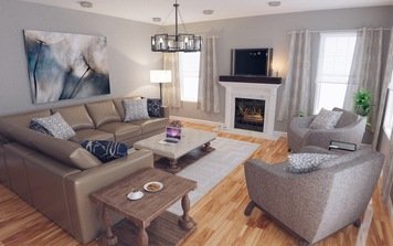 Online design Transitional Living Room by Jodi W. thumbnail