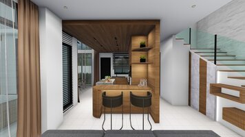 Online design Transitional Kitchen by Fatehah N. thumbnail