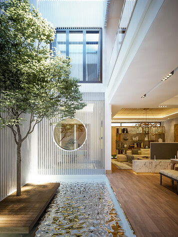 Online design Contemporary Combined Living/Dining by Everlyn Z. thumbnail