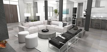 Online design Modern Living Room by Laura A. thumbnail