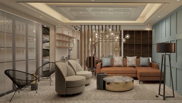 Online design Transitional Living Room by Anup T. thumbnail