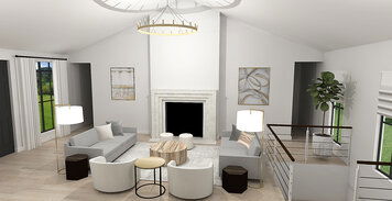 Online design Contemporary Combined Living/Dining by Laura A. thumbnail
