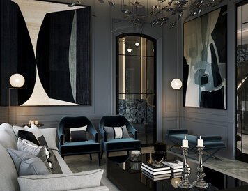 Online design Glamorous Living Room by Nathalie I. thumbnail