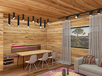 Online design Modern Combined Living/Dining by Lea S. thumbnail
