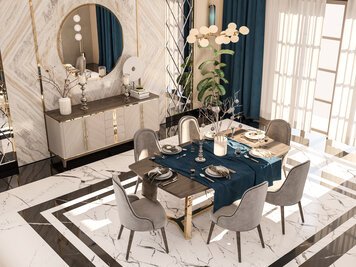 Online design Modern Dining Room by Esraa O. thumbnail