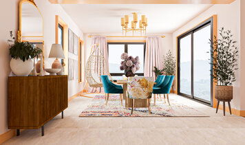 Online design Eclectic Dining Room by Sahar M. thumbnail