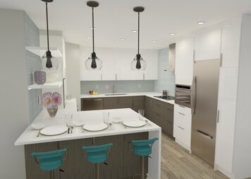 Online design Contemporary Kitchen by Krystyna A. thumbnail