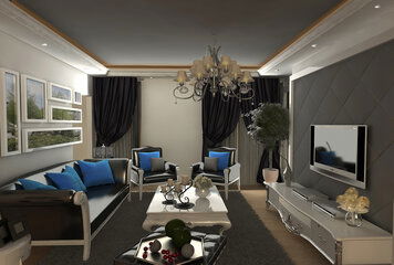 Online design Traditional Living Room by Farzaneh K. thumbnail