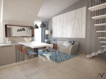 Online design Beach Living Room by Dominika Z. thumbnail