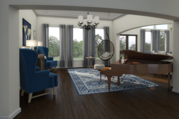 Online design Transitional Living Room by Picharat A. thumbnail