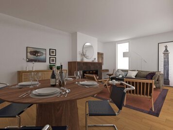 Online design Modern Combined Living/Dining by Dragana V. thumbnail