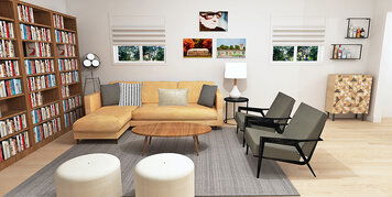 Online design Modern Combined Living/Dining by Laura A. thumbnail