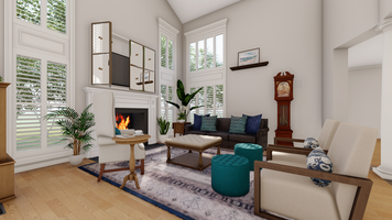 Online design Traditional Living Room by Picharat A. thumbnail