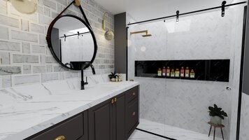 Online design Modern Bathroom by Yasmin C. thumbnail