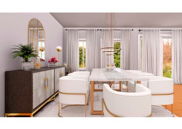 Online design Glamorous Dining Room by María R. thumbnail
