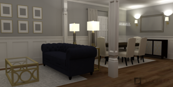 Online design Traditional Combined Living/Dining by Amber K. thumbnail