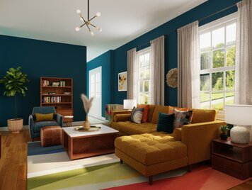 Online design Eclectic Living Room by Casey H. thumbnail