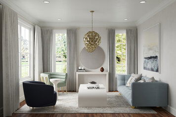 Online design Contemporary Living Room by Erin R. thumbnail