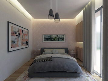 Online design Modern Bedroom by Farah H. thumbnail