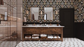 Online design Traditional Bathroom by Sahar M. thumbnail