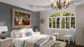 Online design Traditional Bedroom by Denijah H. thumbnail