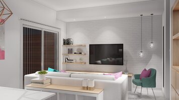 Online design Modern Living Room by Lara D. thumbnail