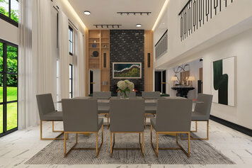 Online design Contemporary Combined Living/Dining by Ibrahim H. thumbnail
