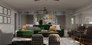 Online design Modern Combined Living/Dining by Tamara E. thumbnail