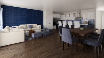 Online design Contemporary Combined Living/Dining by Milana M. thumbnail