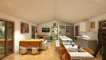Online design Contemporary Combined Living/Dining by Albert O. thumbnail