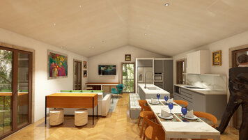 Online design Contemporary Combined Living/Dining by Albert O. thumbnail