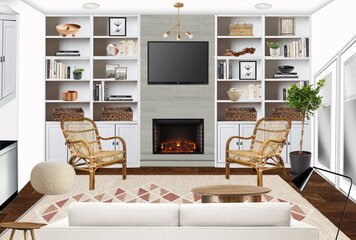Online design Eclectic Living Room by Emily P. thumbnail